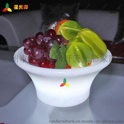 遙控變色七彩LED發(fā)光果盤 點亮婚慶與家居的藝術(shù)品